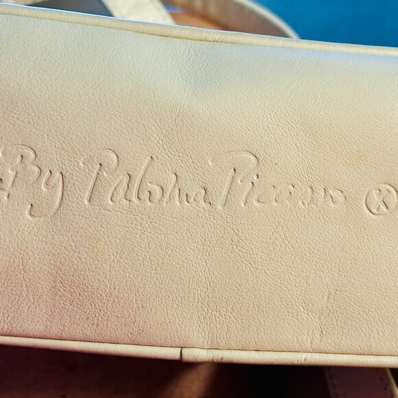 Vintage Paloma Picasso Cream Leather Cross Body Purse - Picture 8 of 8